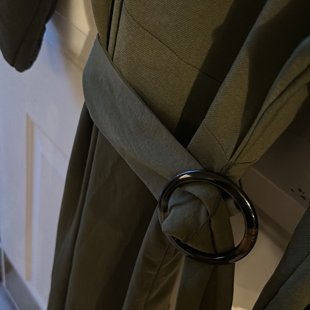 Topshop Olive Wrap Dress - Picture 3 of 3